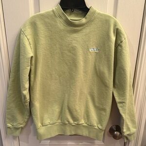 Golf Wang Mens small Sweatshirt Logo Crewneck Green 100% Cotton Long Sleeve EUC